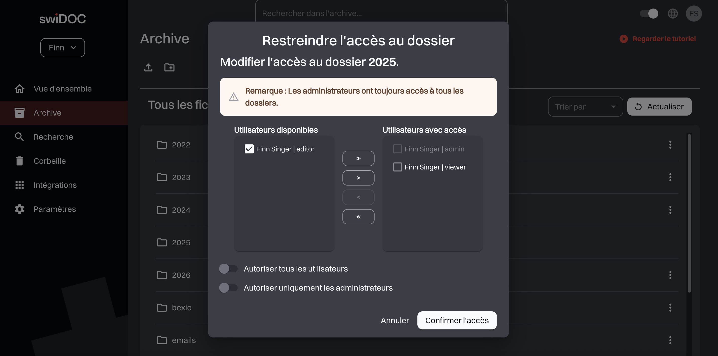 folder-restriction